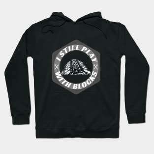 I Still Play With Blocks Racing Mechanic Gear Mens & Tuner Hoodie